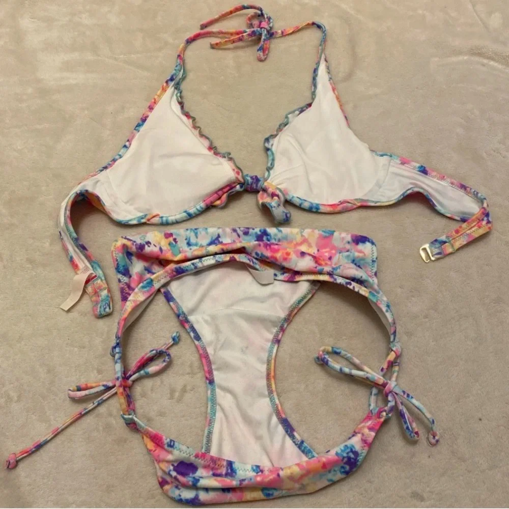 Victoria's Secret Pastel Watercolor Tie-Dye Bikini